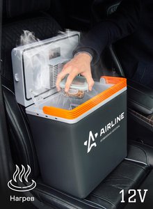 Изображение 2, ACFK004 Автохолодильник 20л 38.0х24.0х40.0см термоэлектр.12V 35-60W пластик 3.1кг AIRLINE
