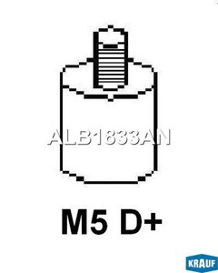 Изображение 3, ALB1833AN Генератор OPEL Astra H (04-) (120A, 12V) KRAUF