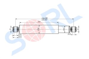 Изображение 2, 5003230210 Амортизатор ГАЗ-3302, 3221 передний/задний SORL