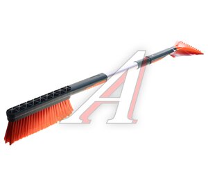 Изображение 1, 48334 Щетка со скребком телескопическая 82-100см оранжево-зеленая LI-SA