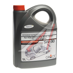 Изображение 1, 4603728812946 Масло моторное для VAG 5W30 синт.5л GRACE