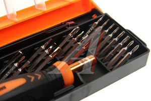 Изображение 2, BM-30311522 Отвертка с набором бит и пинцетом TORX SL PH 22 предмета в футляре BAUMAUTO