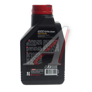 Изображение 2, 112133 Масло моторное 6100 SYN-CLEAN 5W30 п/синт.1л MOTUL