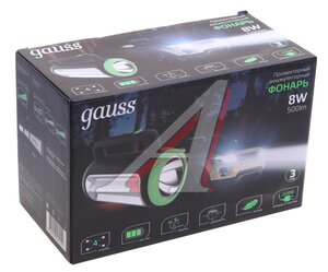 Изображение 4, GF603 Фонарь-прожектор аккумуляторный GAUSS