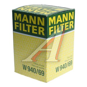 Изображение 4, W940/69 Фильтр масляный MANN W 940/69