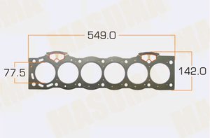 Изображение 2, MD-70050 Прокладка головки блока TOYOTA Chaser, Cresta (96-01) MASUMA