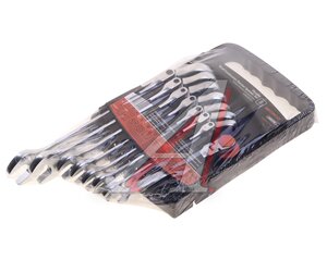 Изображение 1, 30229 Набор ключей трещоточных комбинированных шарнирных 8 предметов АВТОДЕЛО