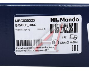 Изображение 5, MBC035323 Диск тормозной VW T4 (90-93) задний (1шт.) MANDO