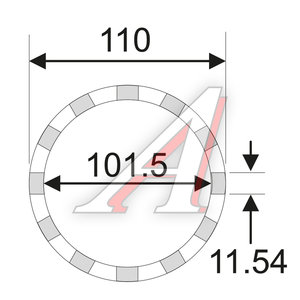 Изображение 3, JTC-5164 Съемник гайки задней оси 3/4” DR 101.5мм 12PT (MERCEDES) JTC