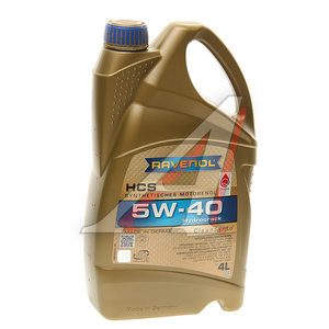 Изображение 1, 1112105-004 Масло моторное HCS 5W40 синт.4л RAVENOL