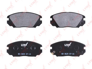 Изображение 2, BD3629 Колодки тормозные HYUNDAI Sonata (04-) передние (4шт.) LYNX