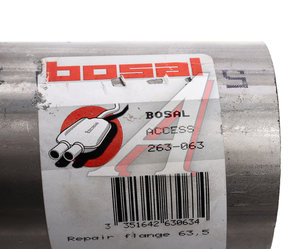 Изображение 3, 263-063 Фланец трубы глушителя ремонтный d=63.5мм BOSAL