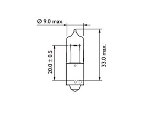 Изображение 4, 12356CP Лампа 12V H21W BAY9s PHILIPS