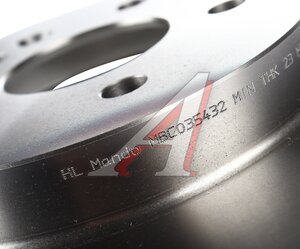 Изображение 4, MBC035432 Диск тормозной MERCEDES ML (W163) (98-05) передний (1шт.) MANDO