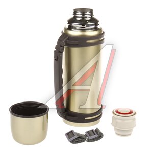 Изображение 2, 1800 gold Термос 1.8л нержавеющая сталь золотой, кнопка