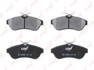 Изображение 2, BD2205 Колодки тормозные CITROEN C2, C3 (03-) передние (4шт.) LYNX