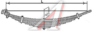 Изображение 1, 509-2912012-13 Рессора МАЗ-509 задняя (15 листов) L=1846мм ОАО МАЗ (МРЗ)