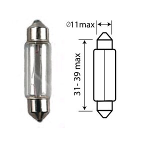 Изображение 2, АС24-5 Лампа 24V C5W SV8.5-8 МАЯК (ОАО КАМАЗ)