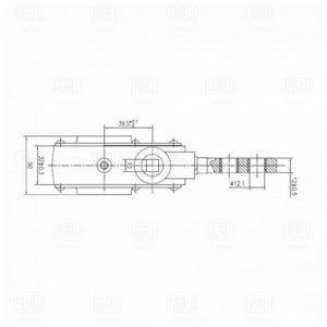 Изображение 4, ZF0721 Рычаг тормоза регулировочный МАЗ широкий шлиц TRIALLI