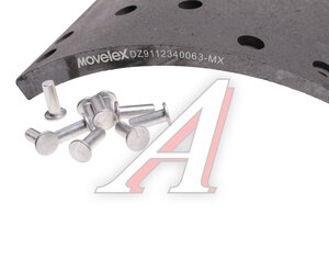 Изображение 2, DZ9112340063-MX Накладка тормозной колодки SHAANXI задней (217х220) MOVELEX