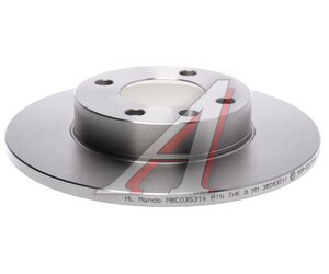 Изображение 1, MBC035314 Диск тормозной VW Golf 1, 2 передний (1шт.) MANDO