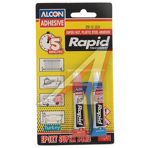 Изображение 1, M-2205 Клей эпоксидный двухкомпонентный прозрачный 16г ALCON