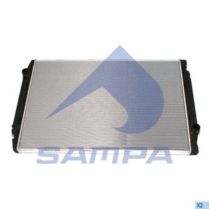 Изображение 2, 061.063 Радиатор IVECO Stralis (02-) охлаждения двигателя SAMPA
