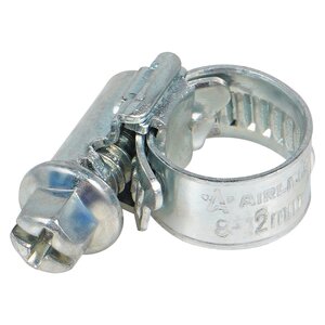 Изображение 1, AHC-SZ-01 Хомут ленточный 008-012мм (9мм) червячный оцинкованная сталь AIRLINE