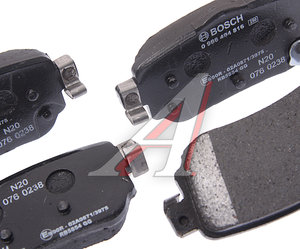 Изображение 3, 0986494816 Колодки тормозные NISSAN Qashqai (14-) задние (4шт.) BOSCH