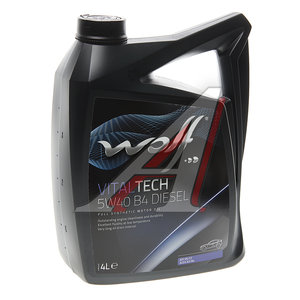 Изображение 2, 8334009 Масло дизельное VITALTECH DIESEL B4 5W40 синт.4л WOLF
