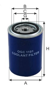 Изображение 3, OGC1101 Фильтр охлаждающей жидкости KOMATSU (водяной) GOODWILL