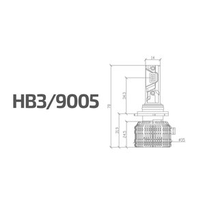 Изображение 10, CPB3K6 Лампа светодиодная 12V HB3 P20d бокс (2шт.) MTF