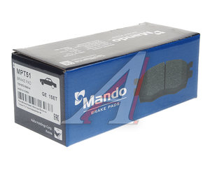 Изображение 2, MPT51 Колодки тормозные TOYOTA Rav 4 (00-) передние (4шт.) MANDO