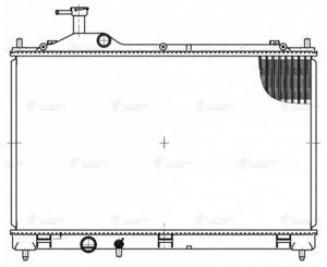 Изображение 4, LRC1162 Радиатор MITSUBISHI Outlander (12-) LUZAR