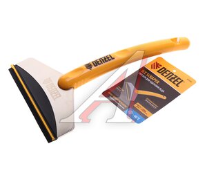 Изображение 1, 55349 Скребок для льда 25х14см с водосгоном черно-желтый DENZEL