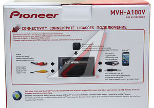 Изображение 6, MVH-A100V Магнитола автомобильная 2DIN PIONEER