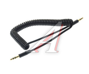 Изображение 1, OLM-038643 Кабель jack 3.5 1.8м черный витой OLMIO