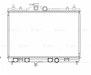 Изображение 4, LRC141EE Радиатор NISSAN Juke (1.6) (10-) охлаждения двигателя LUZAR