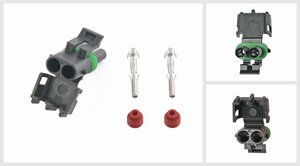 Изображение 1, 7730522 Разъем SCANIA, FORD электрический (2-х контактный) TE PARTS