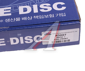 Изображение 3, R3007 Диск тормозной DAEWOO Matiz (98-) CHEVROLET Spark (05-) передний (1шт.) VALEO PHC