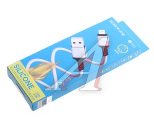 Изображение 2, BX83 white Кабель iPhone (5-) 2.4A 1м белый BOROFONE