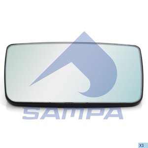 Изображение 5, 079.480 Элемент зеркальный RENAULT DAF VOLVO левый/правый с подогревом SAMPA