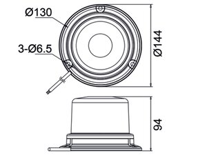 Изображение 7, 370-34-005 Маяк импульсный 12/24V светодиодный на магните в прикуриватель желтый MEGAPOWER