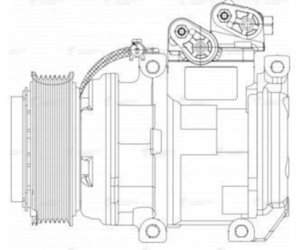 Изображение 4, LCAC08E3 Компрессор KIA Sorento кондиционера LUZAR