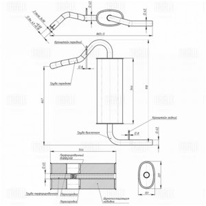 Изображение 2, EMM0115 Глушитель ВАЗ-21213, 2131 алюм. TRIALLI