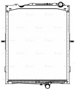 Изображение 3, LRc1054 Радиатор VOLVO FH (05-) охлаждения двигателя (с рамкой) LUZAR