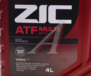Изображение 3, 162664 Масло трансмиссионное ATF Multi HT синт.4л ZIC