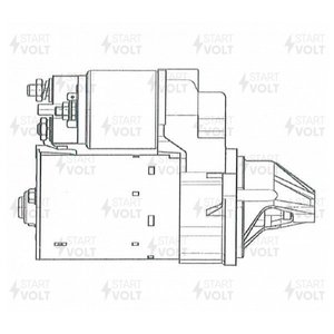 Изображение 6, LST0557 Стартер CHEVROLET Aveo (06-) (1.4) STARTVOLT