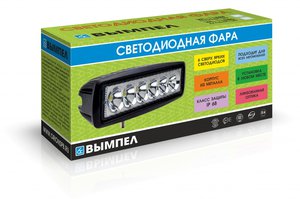 Изображение 2, 5180 Фара светодиодная 10-30V 18W 165х80х55мм дальний свет ВЫМПЕЛ