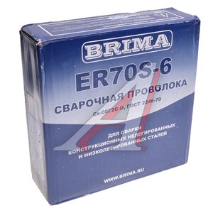 Изображение 3, ER70S-6 Проволока сварочная d=0.8мм 5.0кг омедненная BRIMA